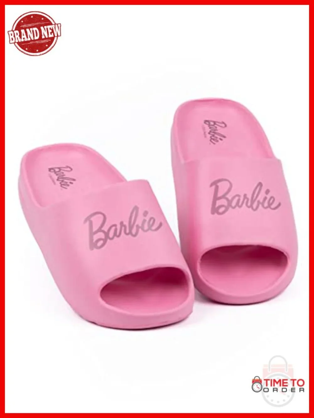 Slide Sandals with Molded Footbed and Slip-Resistant Sole